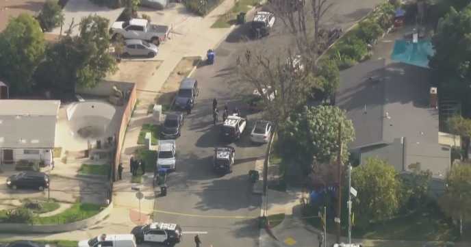 Incident ends with Los Angeles police shooting in San Fernando Valley; 2 injured, 1 in custody