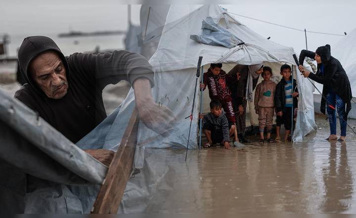 Crisis en la Franja de Gaza se agrava con 8 muertes a causa del frío y colapso de edificios