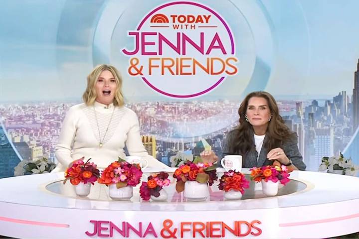Brooke Shields Has Chair Mishap with Jenna Bush Hager Live on 'Today'