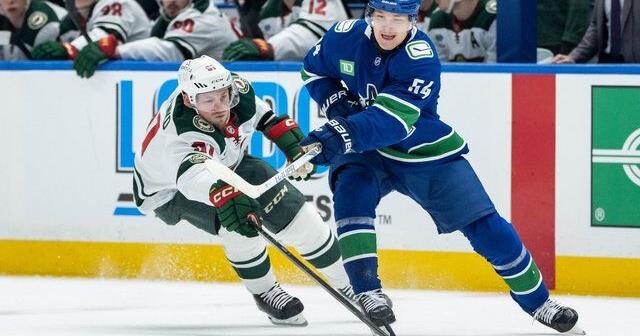 Raty scores twice for Vancouver Canucks in 4-2 win over Minnesota Wild