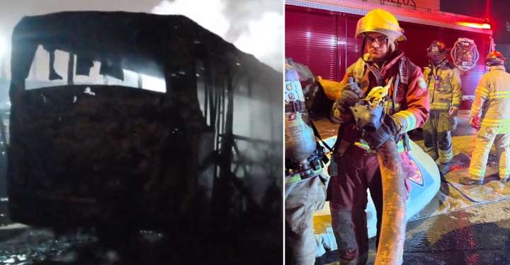 Ate: Incendio en cochera deja más de 15 buses de transporte público calcinados