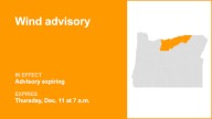 The current wind advisory for Columbia River Gorge will expire at 7 a.m.