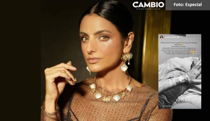 Aislinn Derbez preocupa a fans al compartir FOTO hospitalizada
