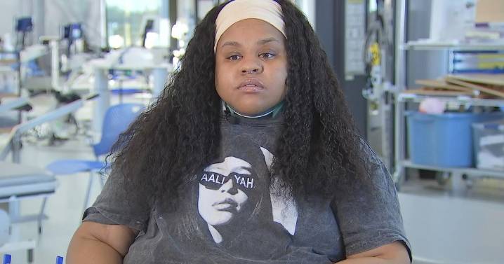 Woman paralyzed by stray bullet in Roxbury is fighting to recover. "Everything went dark."