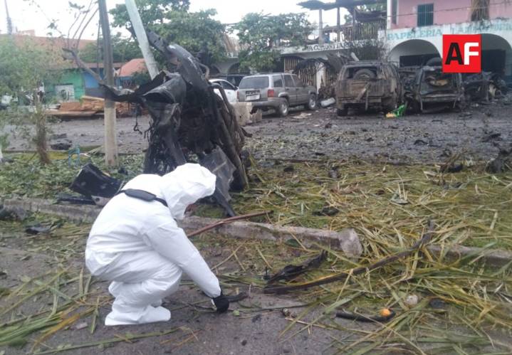 Camioneta con explosivos habría ingresado desde Colima antes de estallar en Coahuayana: FGE Michoacán