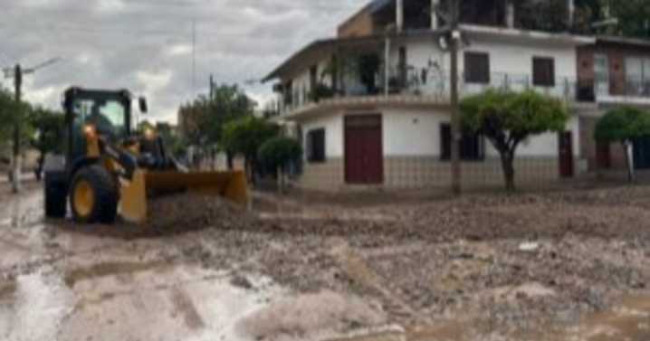 Asistencia tras fuerte temporal en San Pedro