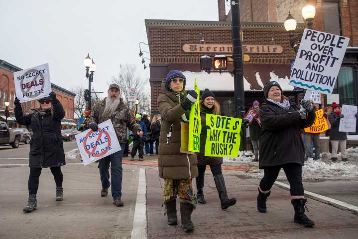 Watch: Locals protest DTE’s push to fast-track OpenAI, Oracle data center