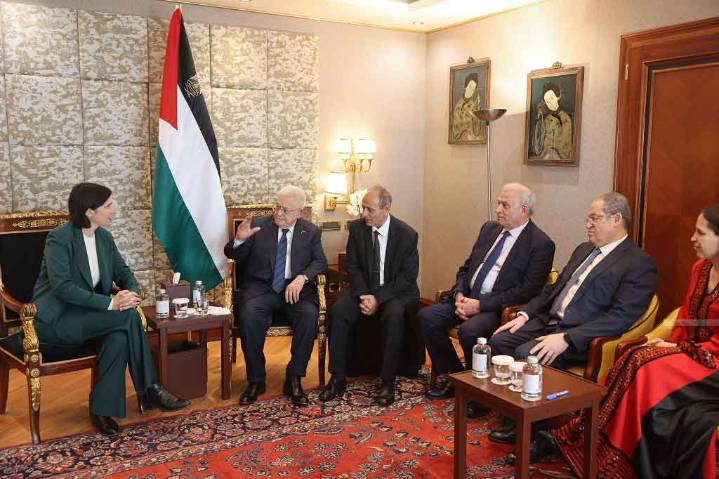 Presidente de Palestina se reunió en Italia con líderes opositores