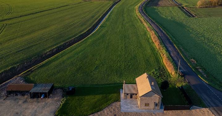 The Cambridgeshire home with a garden the length of an airport runway