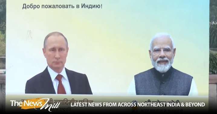 Delhi’s Teen Murti Marg decorated with flex boards, Russian flags ahead of Putin’s India visit