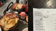 Fue a Güerrín, pidió una fugazzeta, una pizza de pepperoni y de panceta, y 4 bebidas: mostró el ticket final