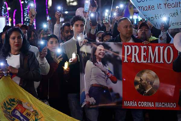 Expectativa mundial por si Machado llega para recibirá el Nobel