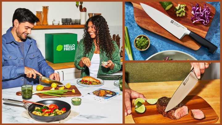 HelloFresh meal kit delivery deal with a free $145 Zwilling chef knife