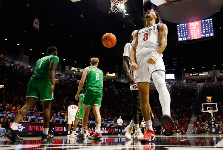 Like father, like son: SDSU freshman Tae Simmons is a rebounding machine