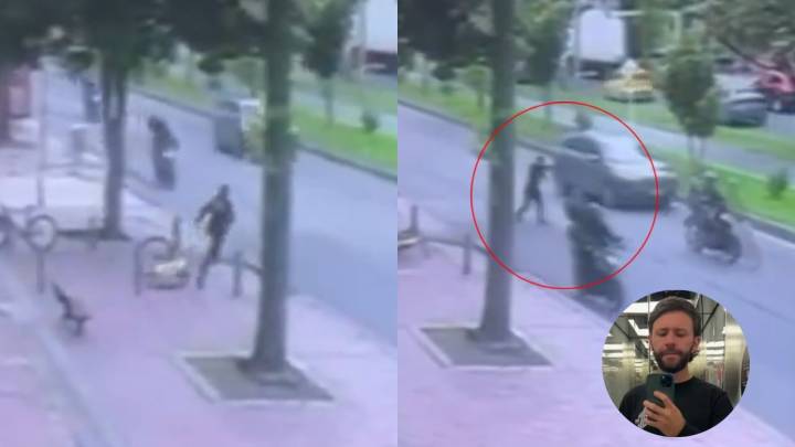 Video muestra el momento en el que policía disparó a ladrones que mataron a Jean Claude Bossard durante robo en Bogotá