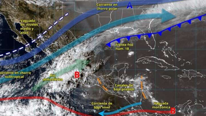Pronóstico del Tiempo Domingo de 7 de Diciembre de 2025: ¿En qué Estados Lloverá?
