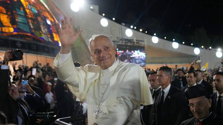 Pope wraps up Lebanon visit with silent prayer at site of 2020 port explosion