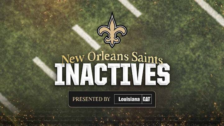 New Orleans Saints inactives for Tampa Bay Buccaneers game