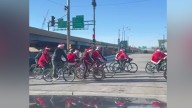 It's a Santa Rampage! Bikers ride around Milwaukee dressed as holiday icons 🎅🏻🎄🎁