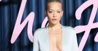 Rita Ora Wearing Bold Slit Gown Is Impossible to Ignore