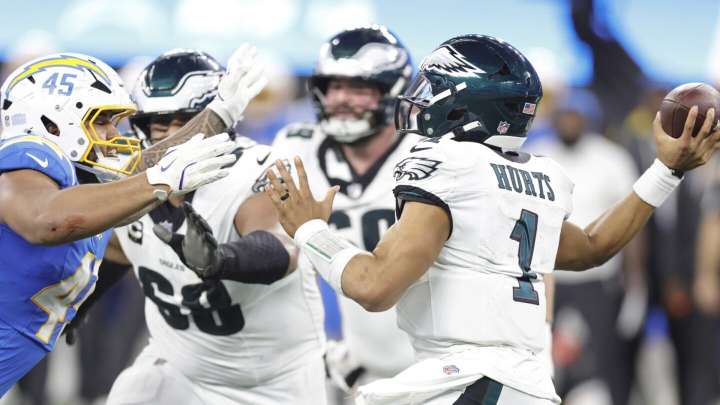 Hurts’ turnovers plague Eagles in loss to LA