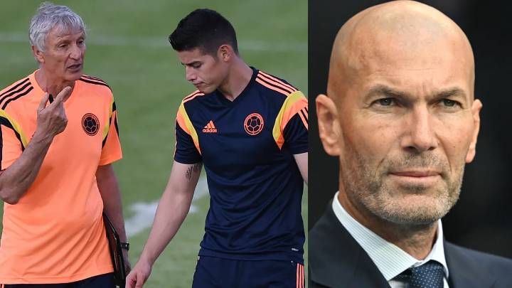 Pékerman reveló que le reclamó a Zidane por los minutos de James Rodríguez en Real Madrid