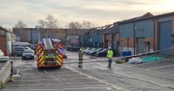 Scene of devastation in Walsall after blaze at unit 'full of fireworks'