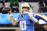Chargers QB Justin Herbert limited in practice, but set to play vs. Chiefs