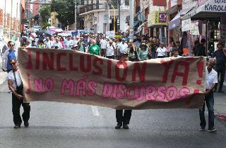 Marcha del Movimiento de Discapacidad reclama sistema de cuidados eficiente en México