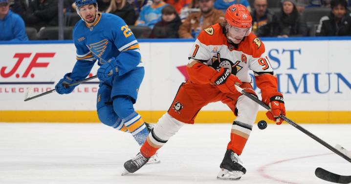 McTavish, Mintyukov score early to help Ducks beat Blues 4