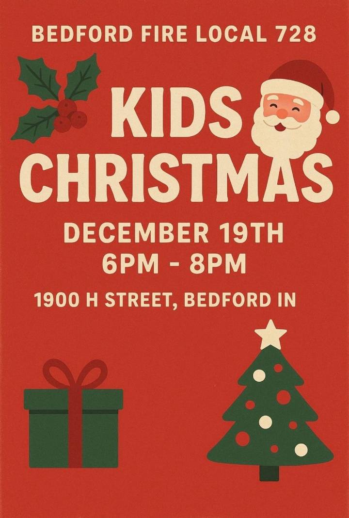 Bedford Firefighters to host kids Christmas event on December 19