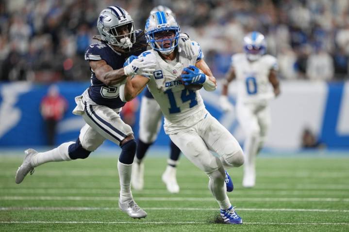 Lions WR Amon-Ra St. Brown: Ankle injury is ‘behind me now’