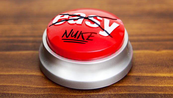 White House Staff Replaces Oval Office Nuclear Button With Disguised Staples 'Easy Button'