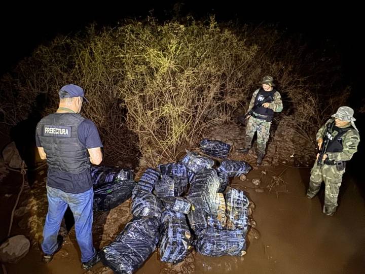 Prefectura incautó un millonario cargamento de marihuana en Puerto Libertad