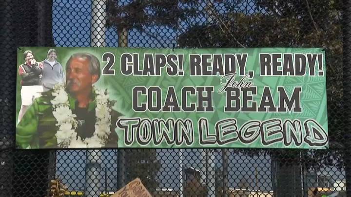 Public memorial for Oakland football coach John Beam