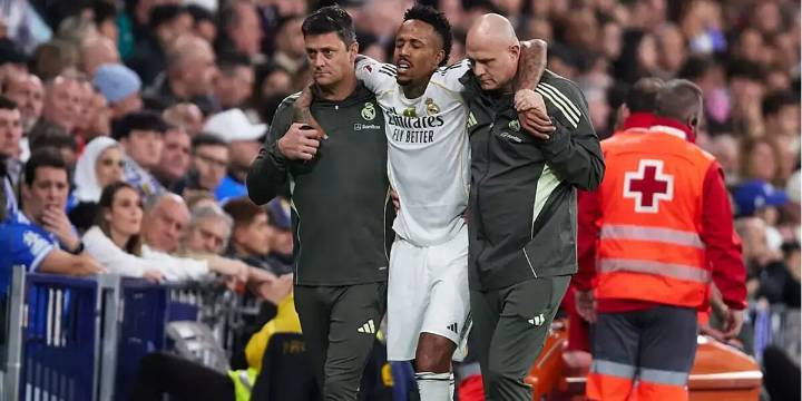 Malas noticias Militao estará de baja por rotura muscular