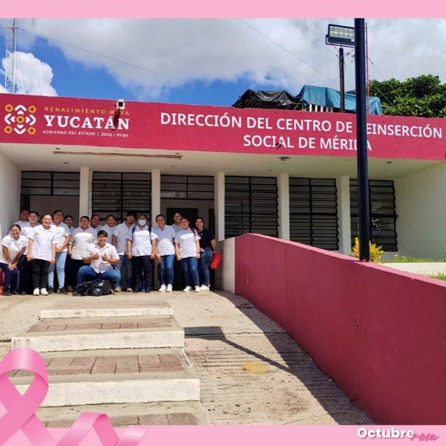 Simulan higiene en ceresos de Mérida