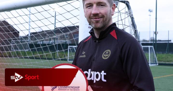 Partick Thistle boss Mark Wilson named Championship Manager of the Month