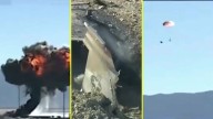 Avión F-16 cayó en California en medio de una exhibición: Piloto logró eyectarse segundos antes de que se estrellara