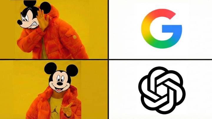 Disney acuerda con ChatGPT y denuncia a Google