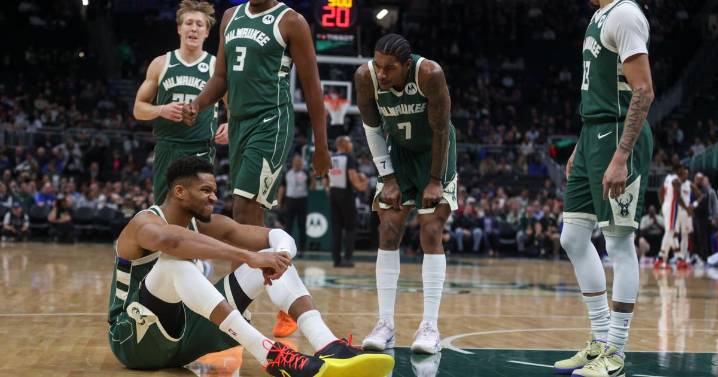 Bucks lose Antetokounmpo to injury early but rally past Pistons 113