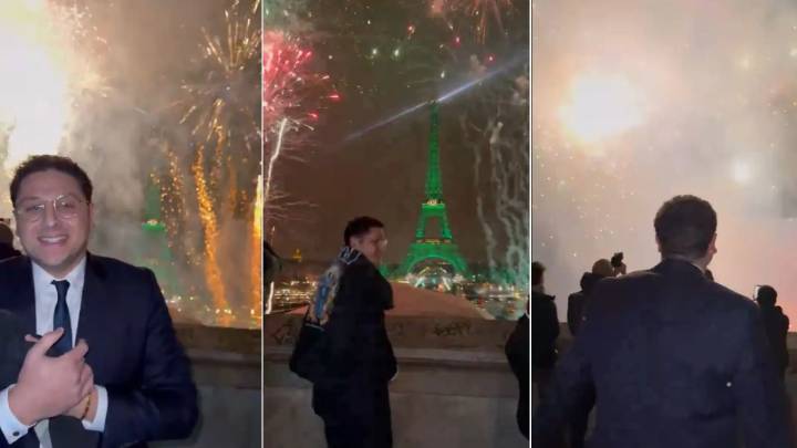 Investigan a un creador de contenidos por lanzar fuegos artificiales frente a la Torre Eiffel para promocionar su documental