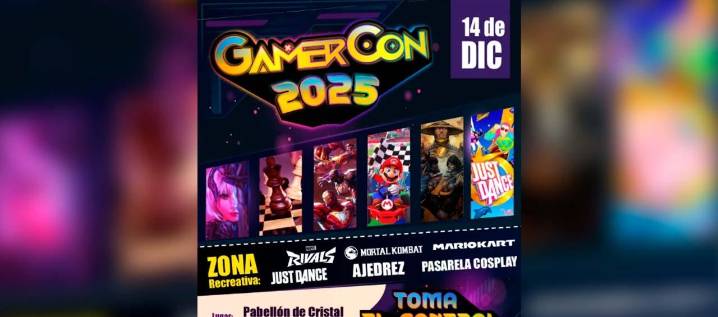 Primera edición del GamerCon, este 14 de diciembre en el Pabellón de Cristal