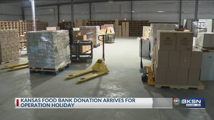 Operation Holiday receives Kansas Food Bank donation ahead of KSN telethon