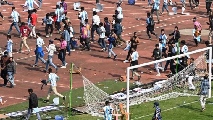 En disturbios y caos terminó visita de Lionel Messi a la India; anuncian investigaciones por estafa