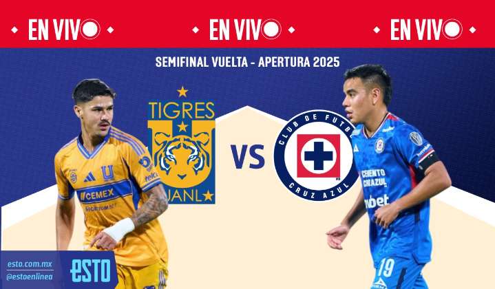 Tigres vs Cruz Azul: Sigue en vivo el partido de la semifinal de ida del Apertura 2025 de la Liga MX