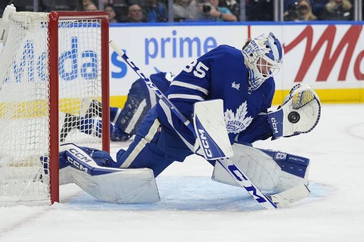 Deadspin | G Dennis Hildeby stepping up for Leafs, who next face Sharks