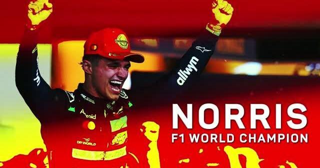Norris wins his first F1 World Championship