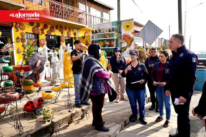 Realizan Jornada de Seguridad en Rosarito e invitan a comerciantes denunciar delitos