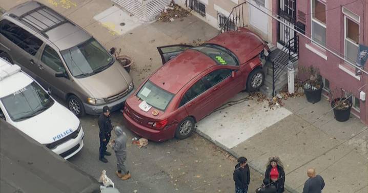 Driver flees scene after striking Philadelphia officer in hit-and-run and then crashes into home, police say
